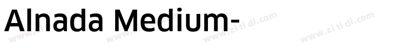 Alnada Medium字体转换
